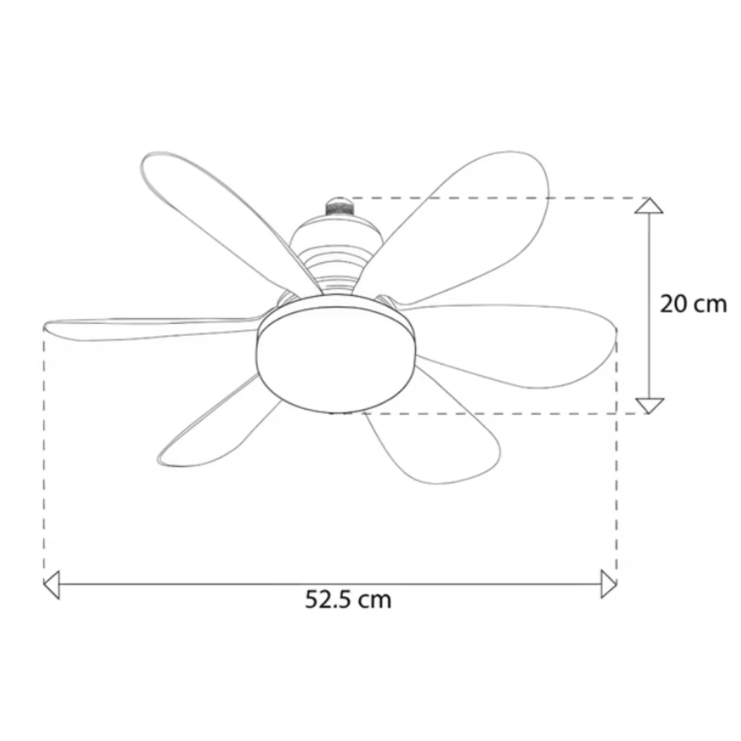 Ventilador de Techo LED + control remoto de regalo.